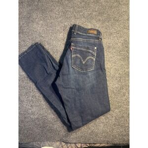 Levi's 521 Skinny Jeans Womens 28x32 Blue Denim Curvy Fit Red‎ Tab Medium Wash
